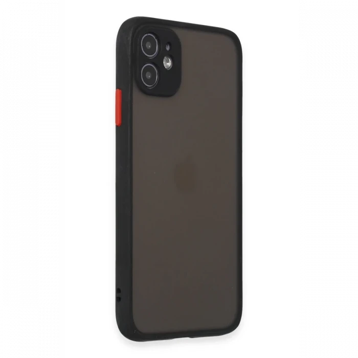 Apple iPhone 11 Kılıf Montreal Silikon Kapak - Siyah