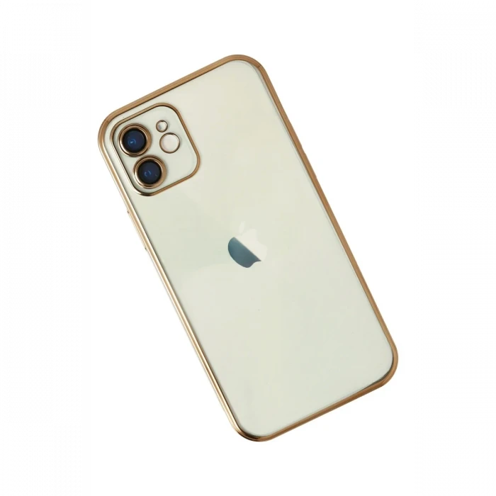 Apple iPhone 11 Kılıf Razer Lensli Silikon - Gold