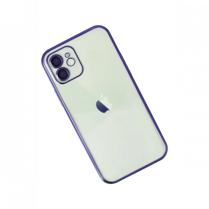 Apple iPhone 11 Kılıf Razer Lensli Silikon - Mor