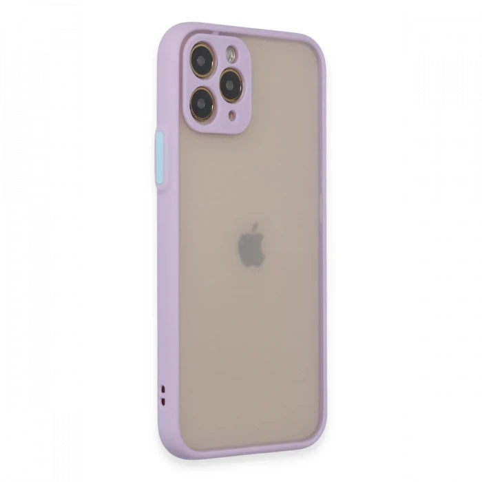 Apple iPhone 11 Pro Kılıf Montreal Silikon Kapak - Mor