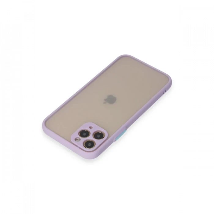 Apple iPhone 11 Pro Kılıf Montreal Silikon Kapak - Mor