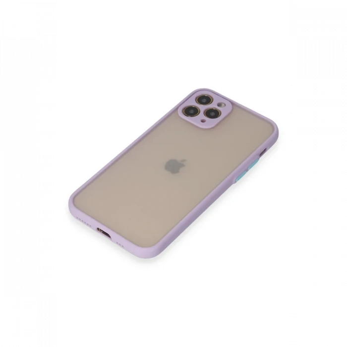 Apple iPhone 11 Pro Kılıf Montreal Silikon Kapak - Mor