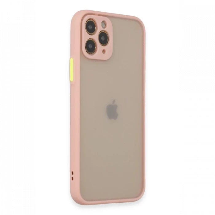 Apple iPhone 11 Pro Kılıf Montreal Silikon Kapak - Pembe
