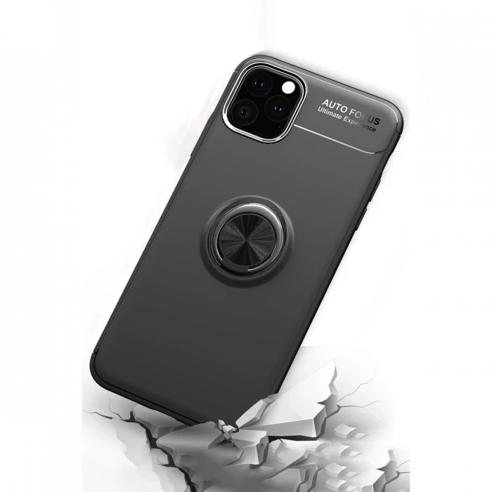 Apple iPhone 11 Pro Kılıf Range Yüzüklü Silikon - Mavi