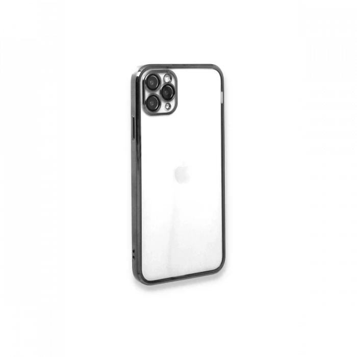 Apple iPhone 11 Pro Kılıf Razer Lensli Silikon - Gümüş