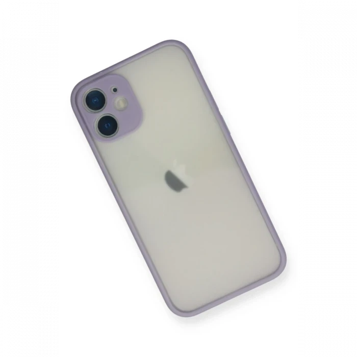 Apple iPhone 11 Pro Max Kılıf Montreal Silikon Kapak - Mor