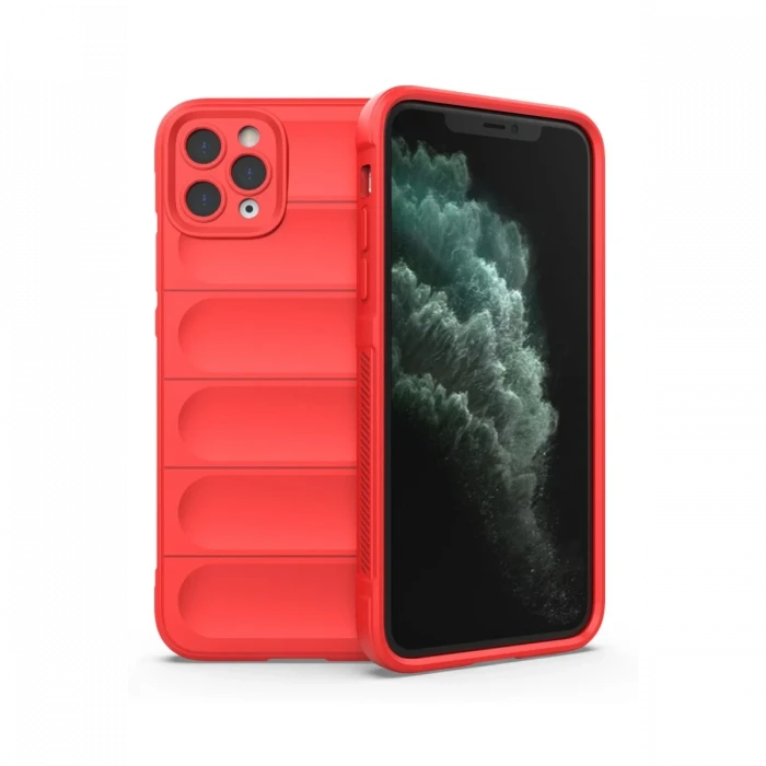 Apple iPhone 11 Pro Max Kılıf Optimum Silikon - Kırmızı