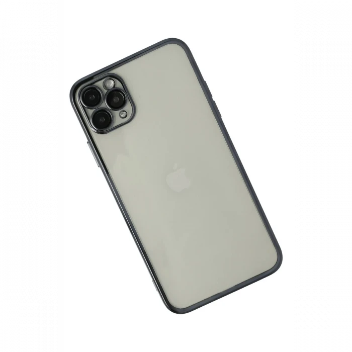 Apple iPhone 11 Pro Max Kılıf Razer Lensli Silikon - Siyah