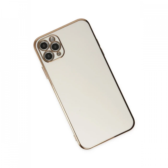 Apple iPhone 11 Pro Max Kılıf Volet Silikon - Beyaz