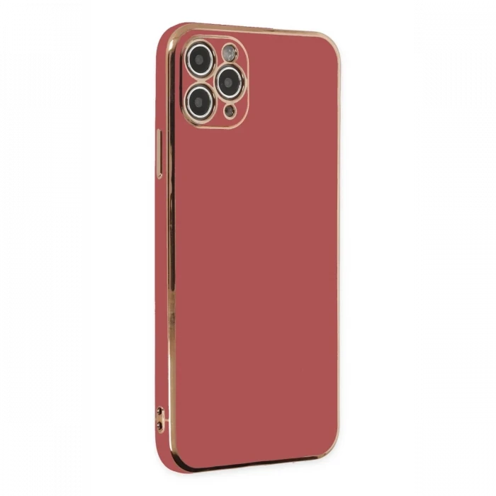 Apple iPhone 11 Pro Max Kılıf Volet Silikon - Kırmızı