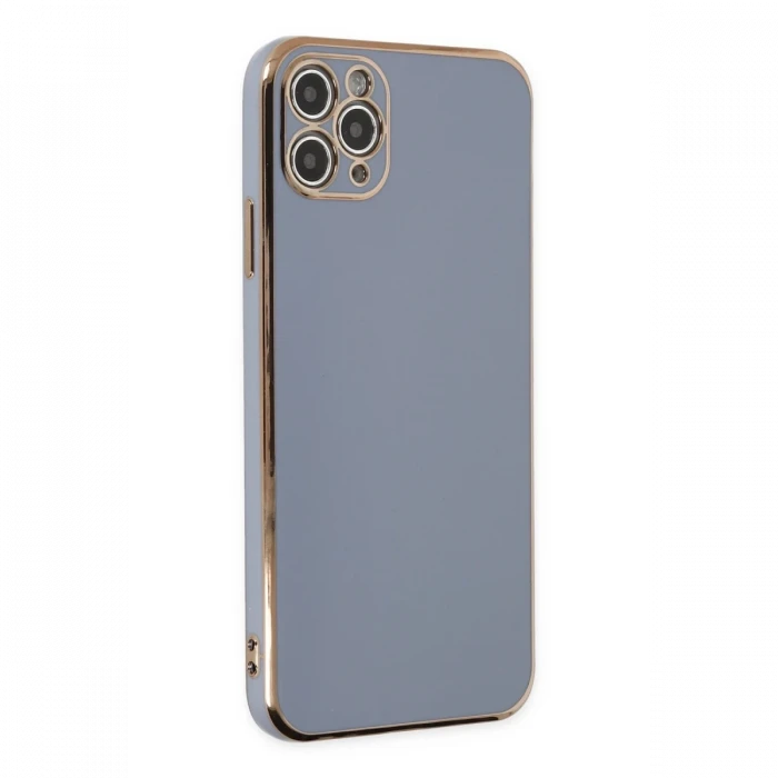 Apple iPhone 11 Pro Max Kılıf Volet Silikon - Mavi