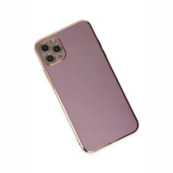 Apple iPhone 11 Pro Max Kılıf Volet Silikon - Mor