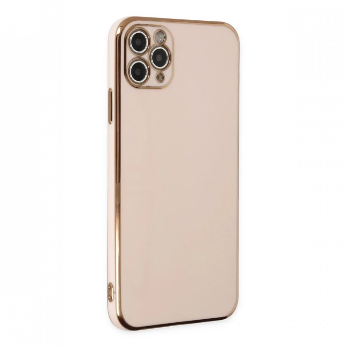 Apple iPhone 11 Pro Max Kılıf Volet Silikon - Pembe