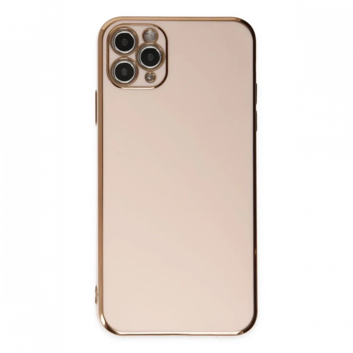Apple iPhone 11 Pro Max Kılıf Volet Silikon - Pembe