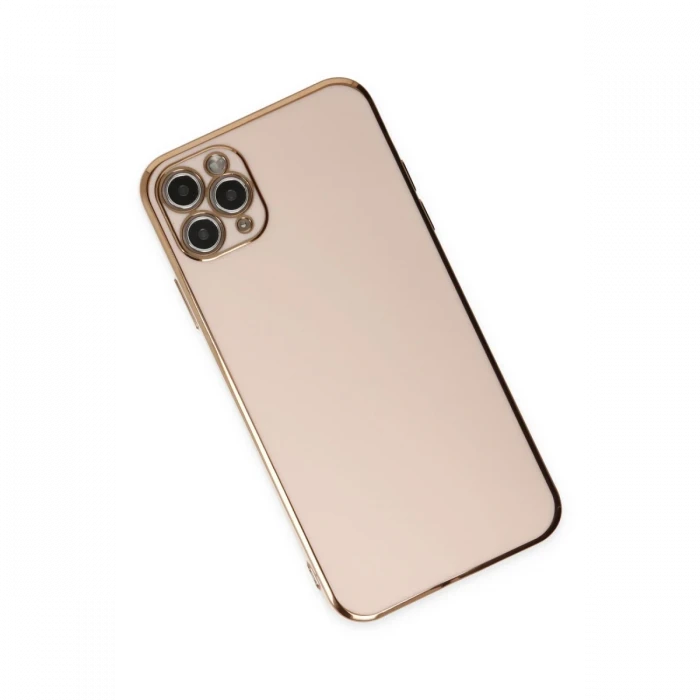 Apple iPhone 11 Pro Max Kılıf Volet Silikon - Pembe