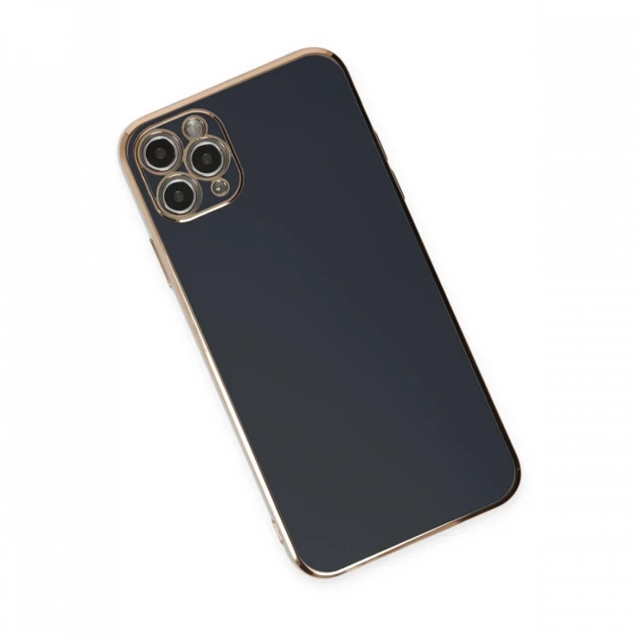 Apple iPhone 11 Pro Max Kılıf Volet Silikon - Siyah