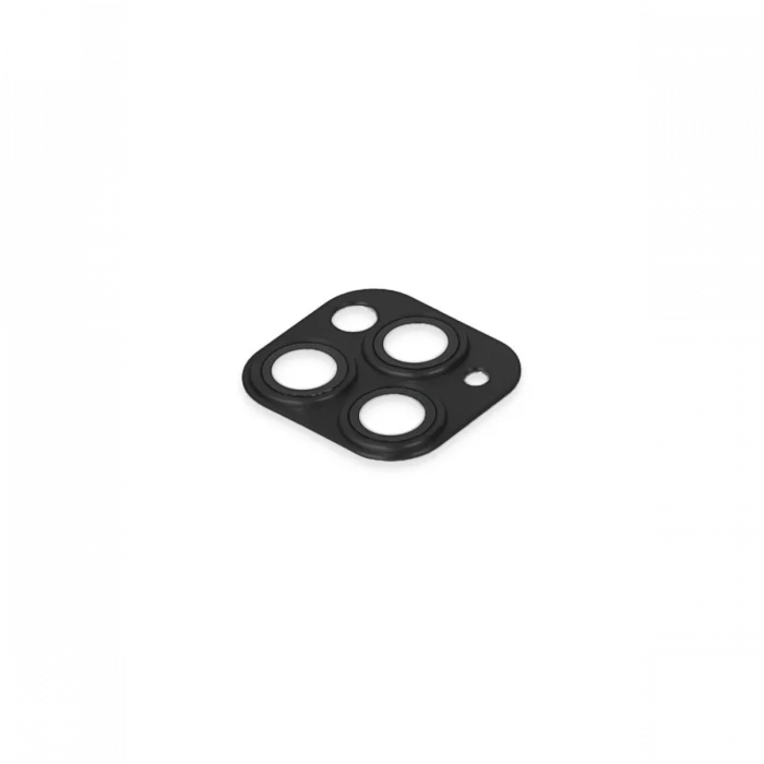 Apple iPhone 11 Pro Max Pers Alüminyum Kamera Lens - Siyah