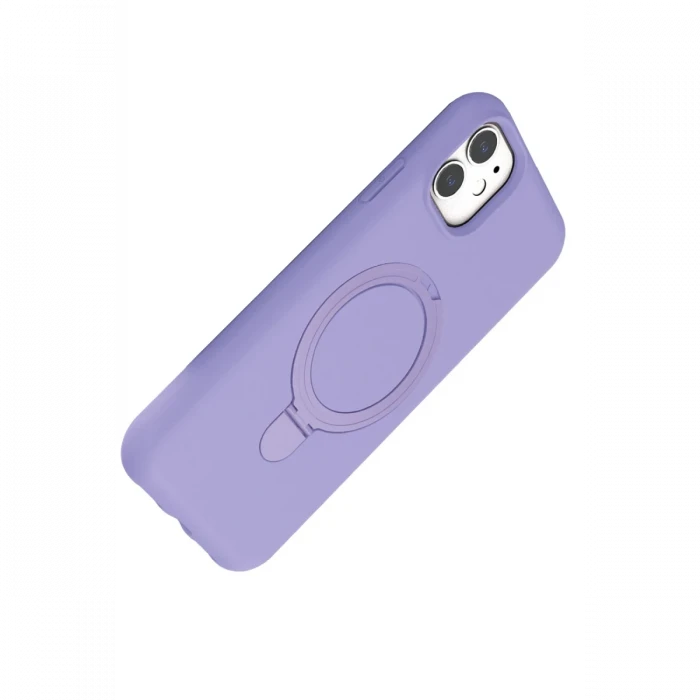 Apple iPhone 11 Regal Magsafe Standlı Kapak - Lila