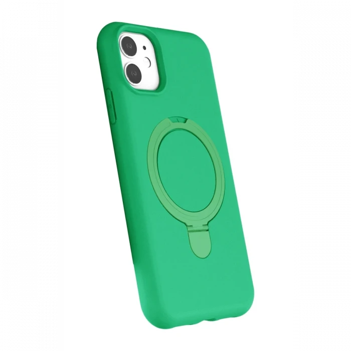 Apple iPhone 11 Regal Magsafe Standlı Kapak - Yeşil