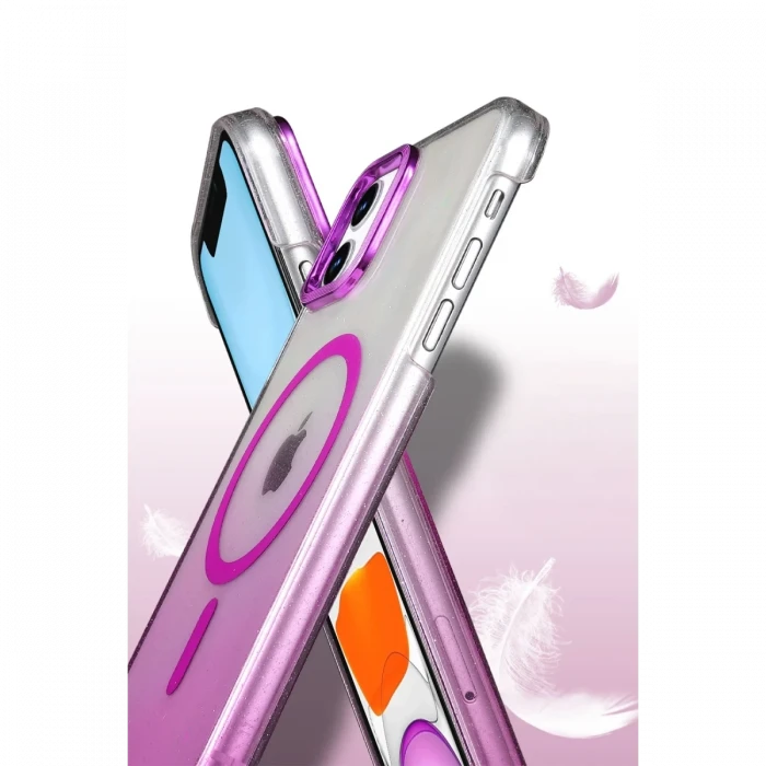 Apple iPhone 12 Glossy Magsafe Kapak - Mavi