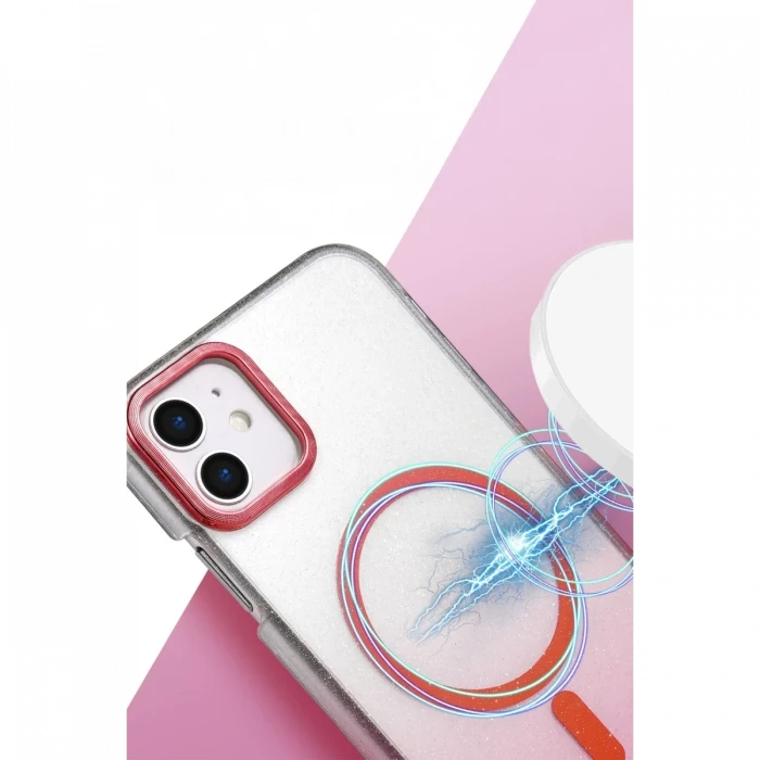 Apple iPhone 12 Glossy Magsafe Kapak - Siyah