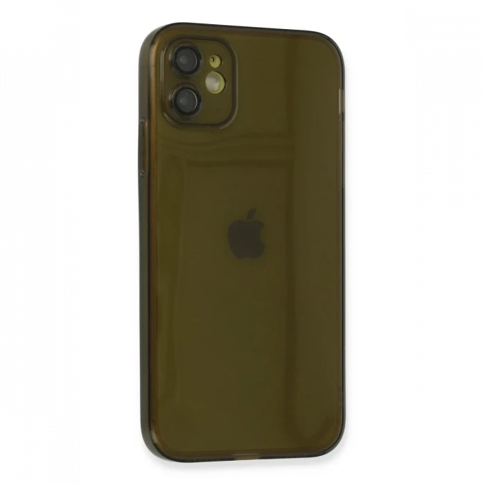 Apple iPhone 12 Kılıf Fly Lens Silikon - Siyah