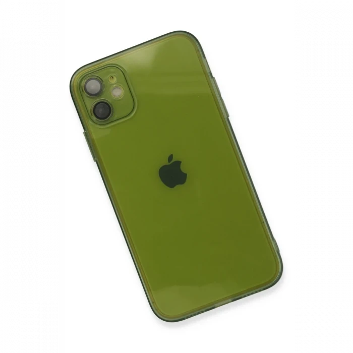 Apple iPhone 12 Kılıf Fly Lens Silikon - Yeşil