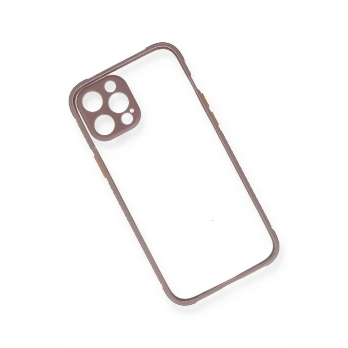 Apple iPhone 12 Kılıf Miami Şeffaf Silikon - Açık Mor