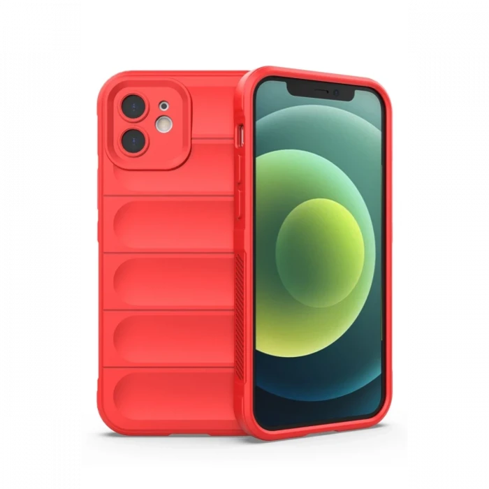 Apple iPhone 12 Kılıf Optimum Silikon - Kırmızı