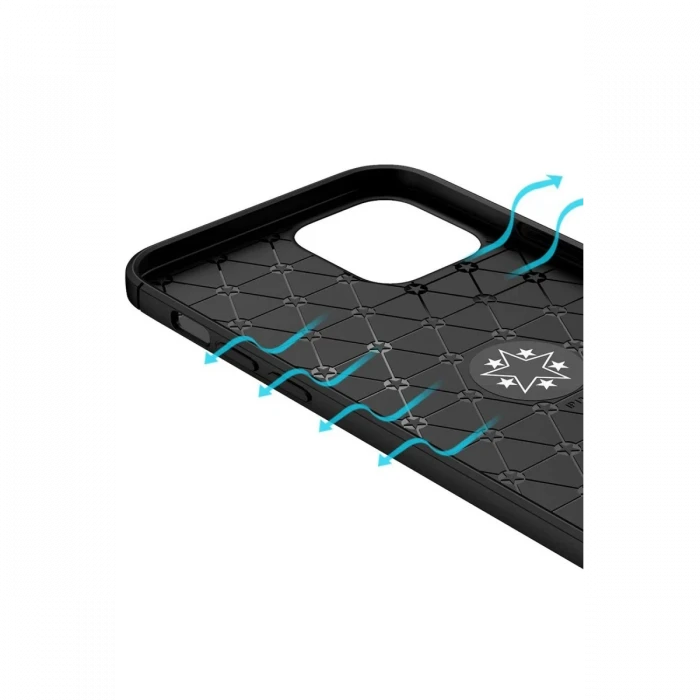 Apple iPhone 12 Kılıf Range Yüzüklü Silikon - Siyah-Mavi