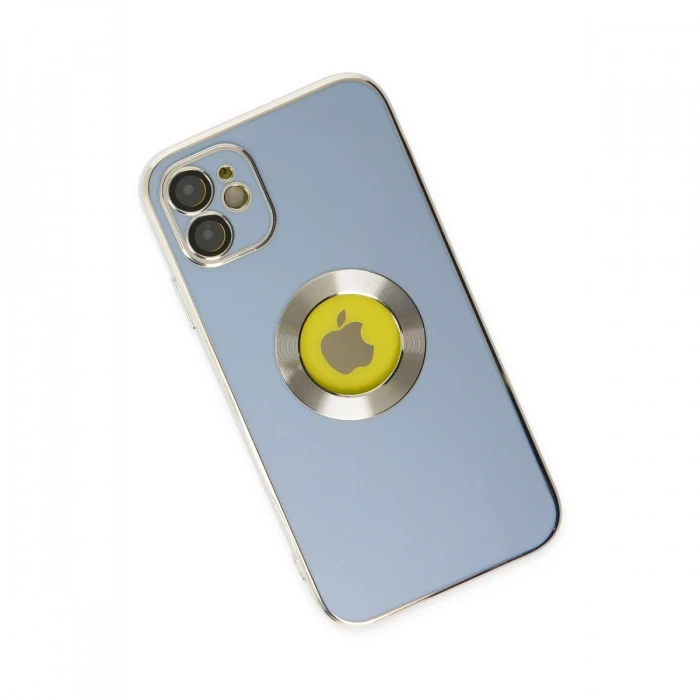 Apple iPhone 12 Kılıf Store Silikon - Sierra Blue
