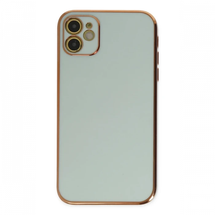 Apple iPhone 12 Kılıf Volet Silikon - Açık Yeşil