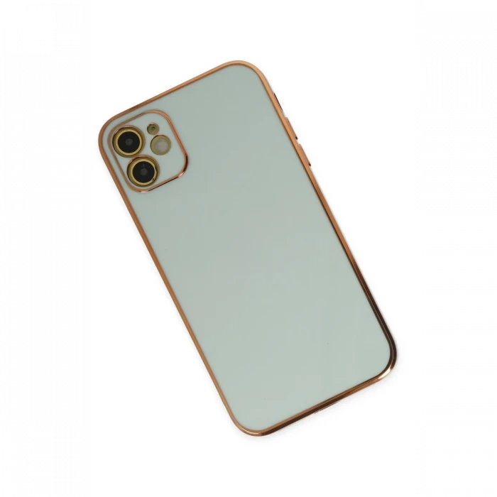 Apple iPhone 12 Kılıf Volet Silikon - Açık Yeşil