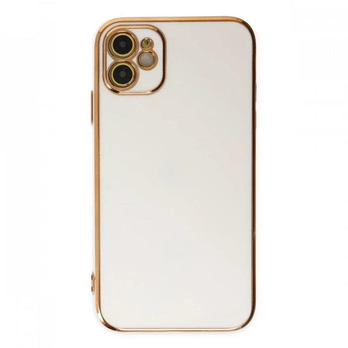 Apple iPhone 12 Kılıf Volet Silikon - Beyaz