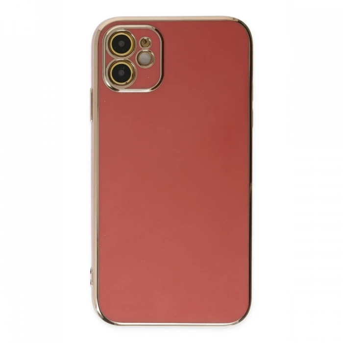Apple iPhone 12 Kılıf Volet Silikon - Kırmızı