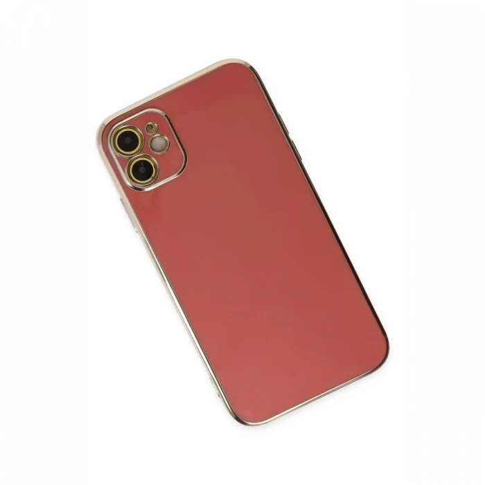 Apple iPhone 12 Kılıf Volet Silikon - Kırmızı