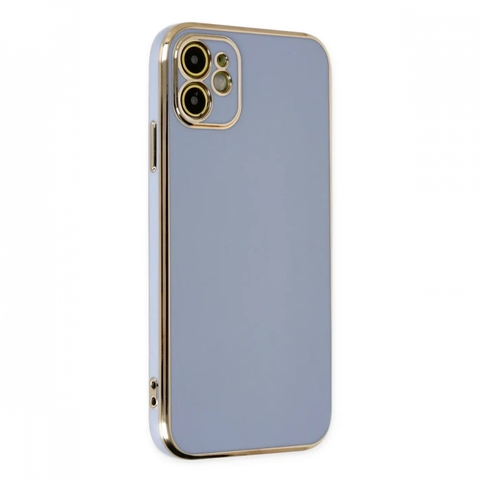 Apple iPhone 12 Kılıf Volet Silikon - Mavi