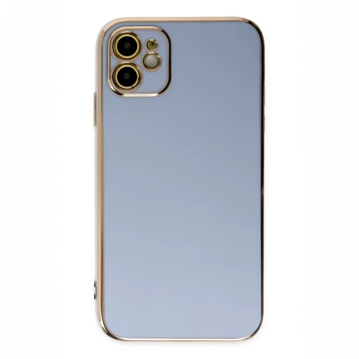 Apple iPhone 12 Kılıf Volet Silikon - Mavi