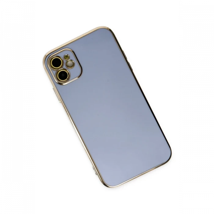 Apple iPhone 12 Kılıf Volet Silikon - Mavi