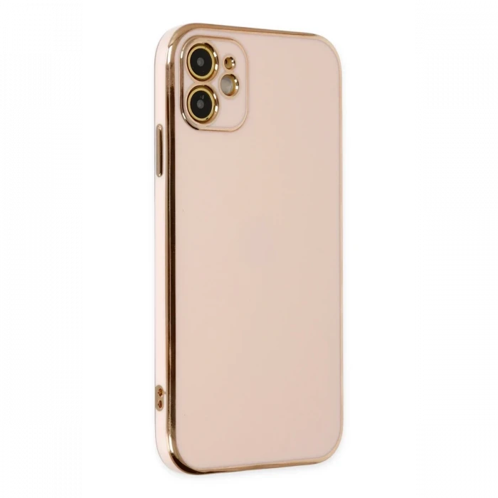 Apple iPhone 12 Kılıf Volet Silikon - Pembe