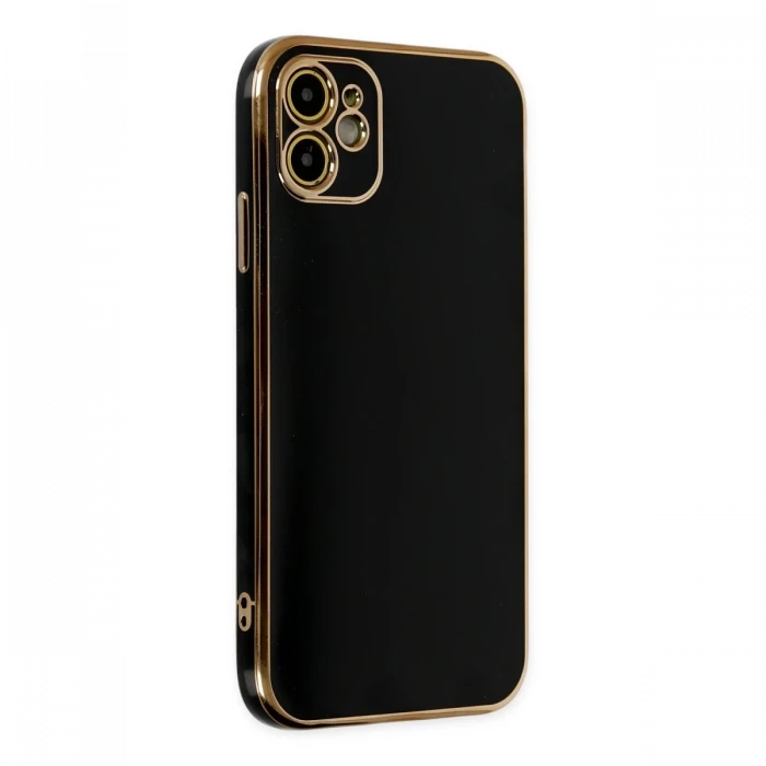 Apple iPhone 12 Kılıf Volet Silikon - Siyah