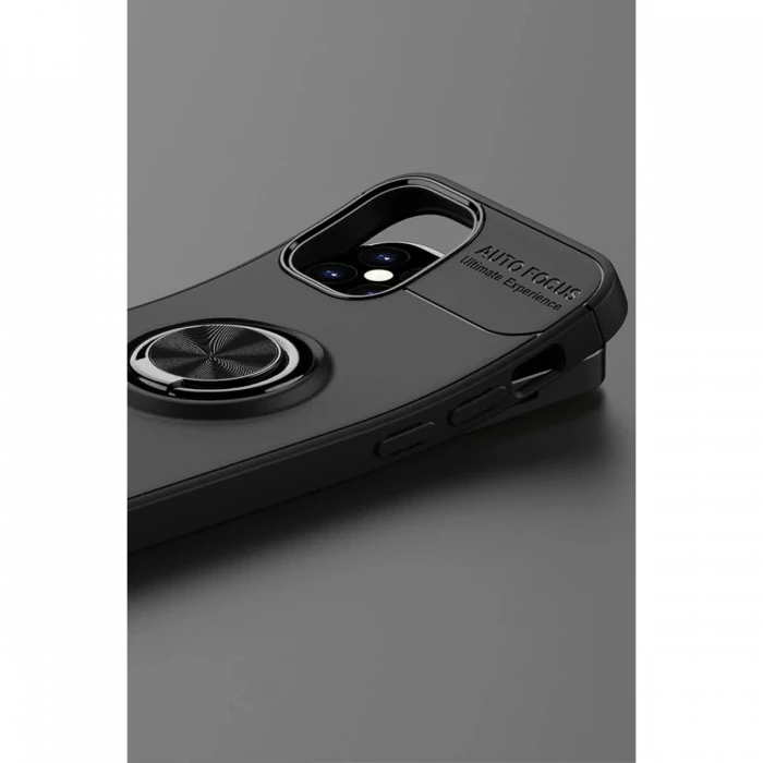 Apple iPhone 12 Mini Kılıf Range Yüzüklü Silikon - Kırmızı
