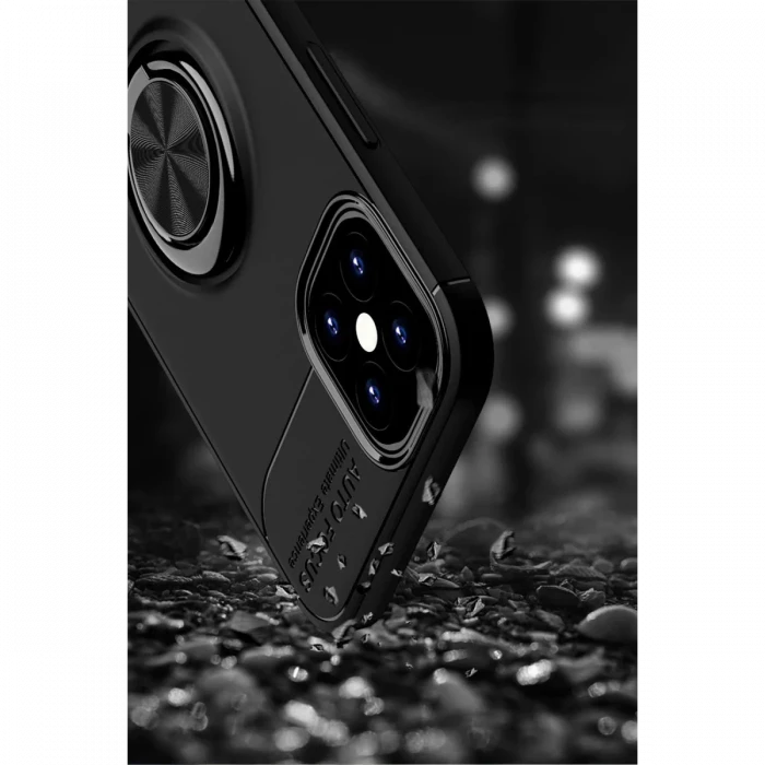 Apple iPhone 12 Mini Kılıf Range Yüzüklü Silikon - Kırmızı