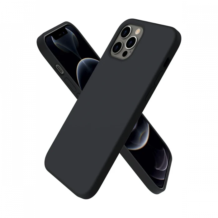 Apple iPhone 12 Pro Kılıf First Silikon - Siyah