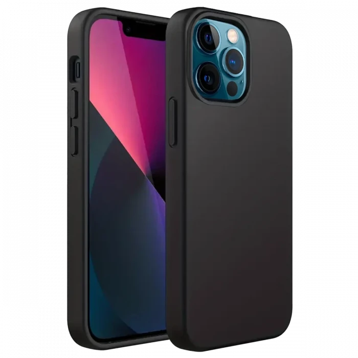 Apple iPhone 12 Pro Kılıf First Silikon - Siyah