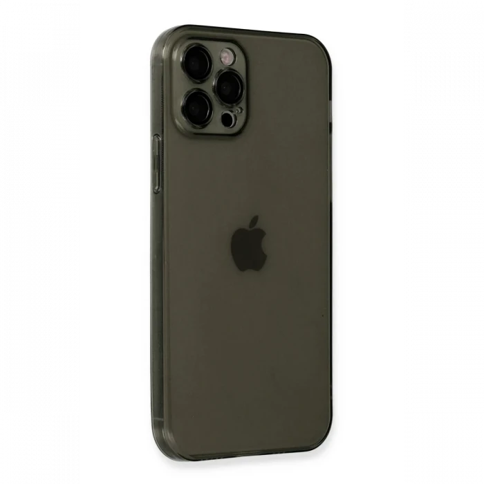 Apple iPhone 12 Pro Kılıf Fly Lens Silikon - Siyah