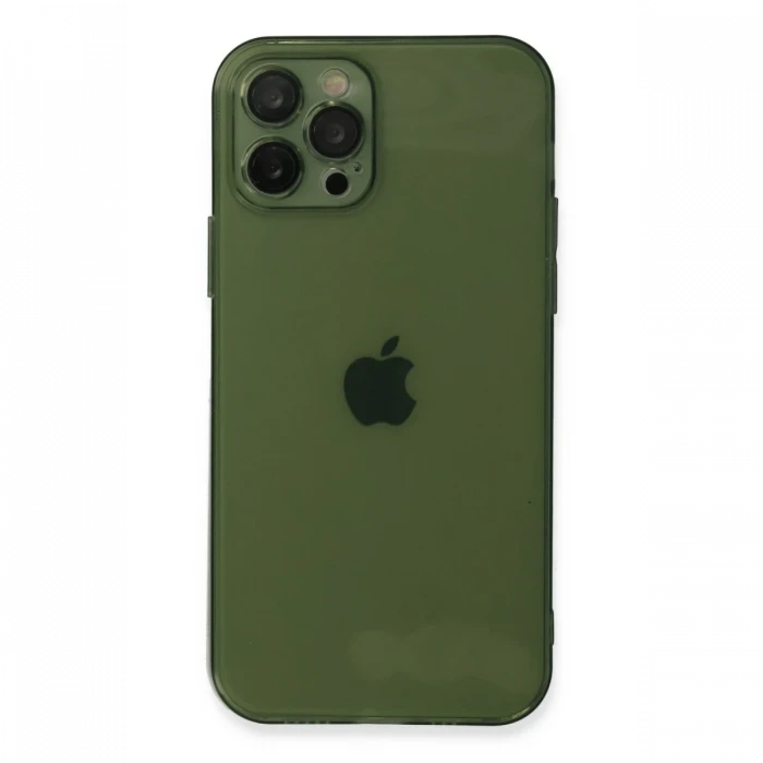 Apple iPhone 12 Pro Kılıf Fly Lens Silikon - Yeşil