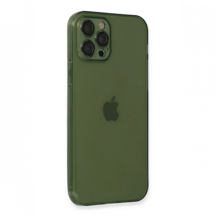 Apple iPhone 12 Pro Kılıf Fly Lens Silikon - Yeşil