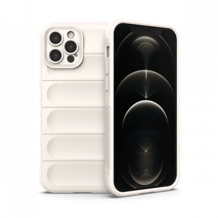 Apple iPhone 12 Pro Kılıf Optimum Silikon - Krem