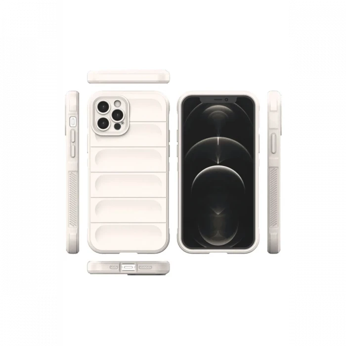 Apple iPhone 12 Pro Kılıf Optimum Silikon - Krem